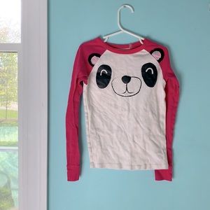 Kids panda pajama shirt